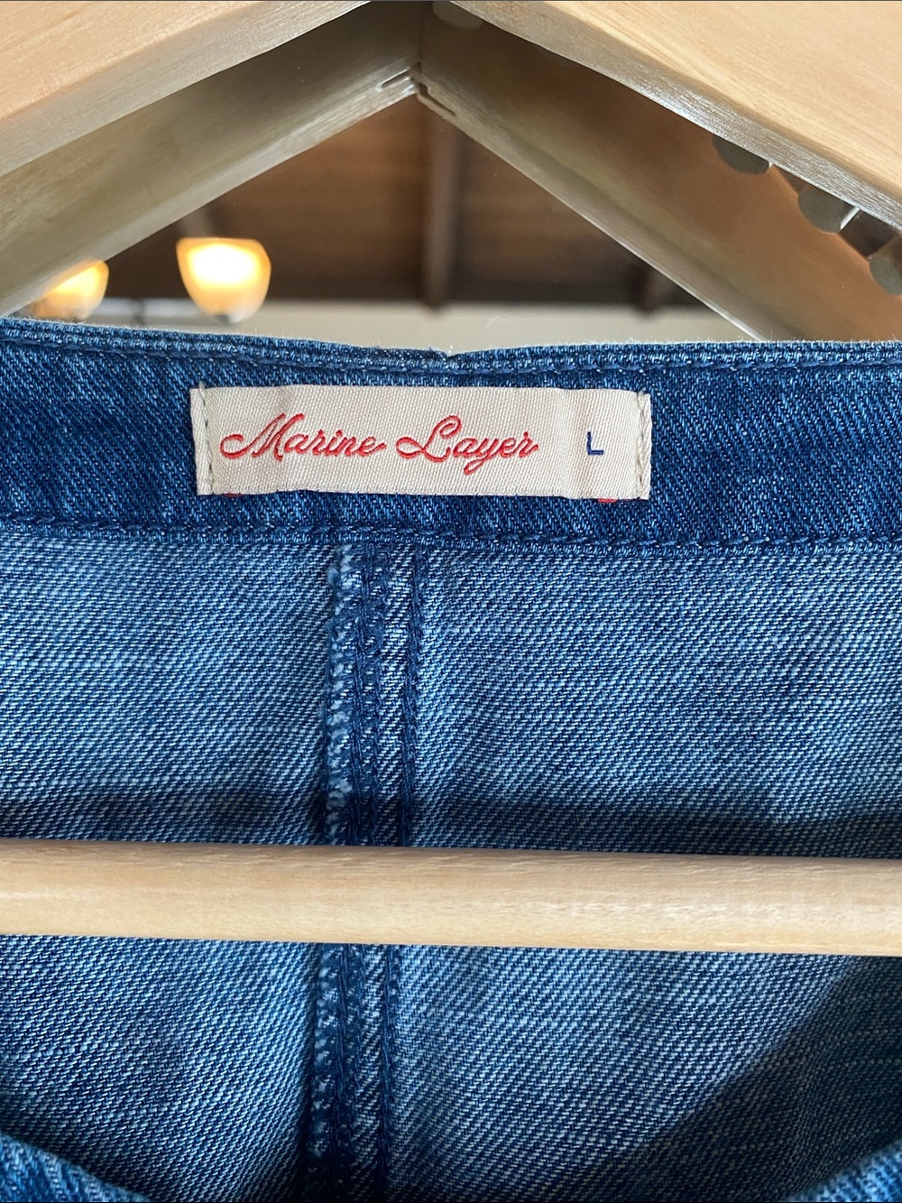 Marine Layer Denim “Charlie Longline” Vest - Picture 2 of 12
